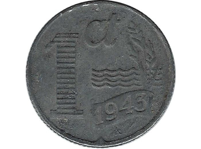 PAYS-BAS HOLLANDE 1 CENT 1943 TTB N2