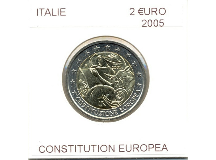 ITALIE 2005 2 EURO CONSTITUTION EUROPEA SUP