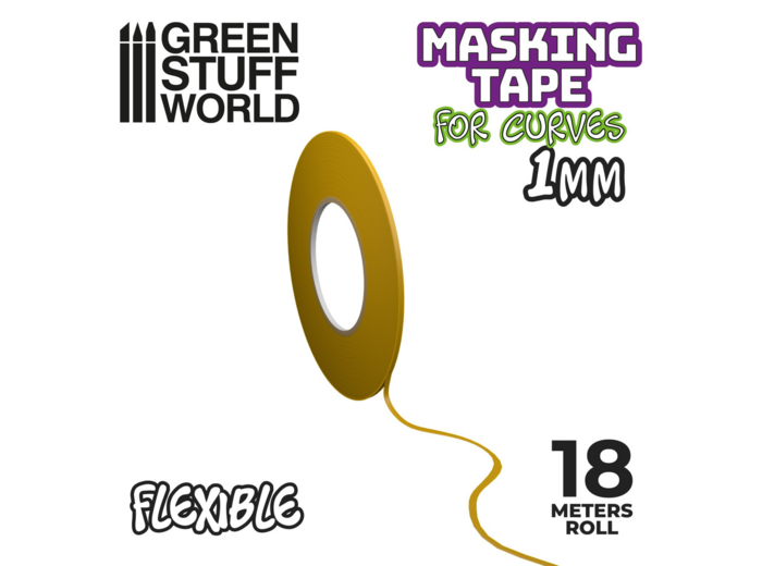 Ruban de masquage flexible - Taille 1mm