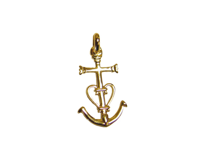 Croix en Plaqué Or 20mm - GARDIAN/3 VERTUS