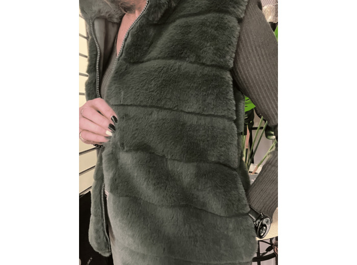 GL0301-4 Gilet femme synthétique kaki