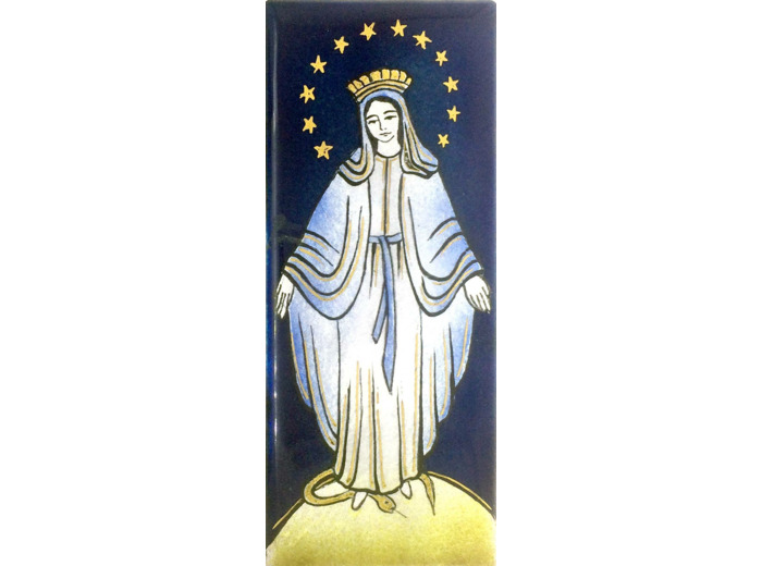 Vierge couronnée 15,5X6,5cm - EMAUX DU LIBAN