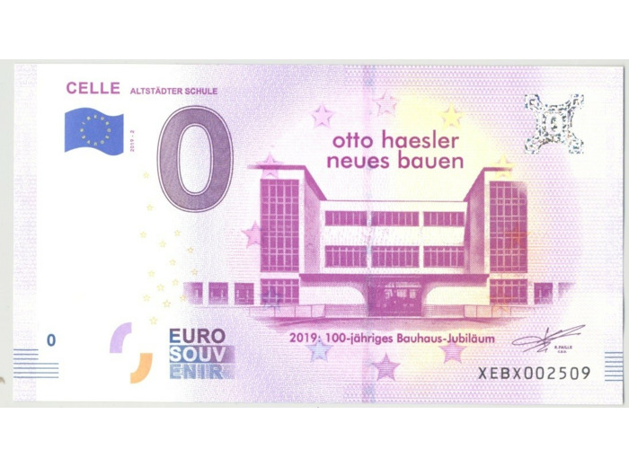 ALLEMAGNE 2019-2 CELLE BILLET SOUVENIR 0EURO TOURISTIQUE  NEUF