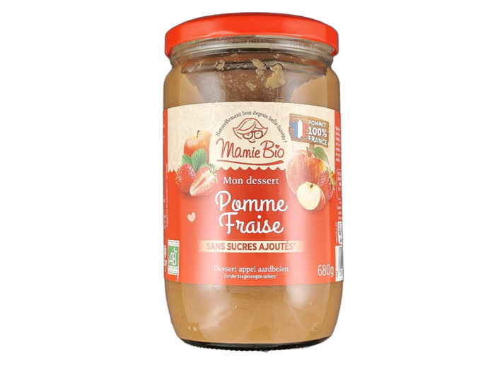 Compote Pomme Fraise 680g Bio