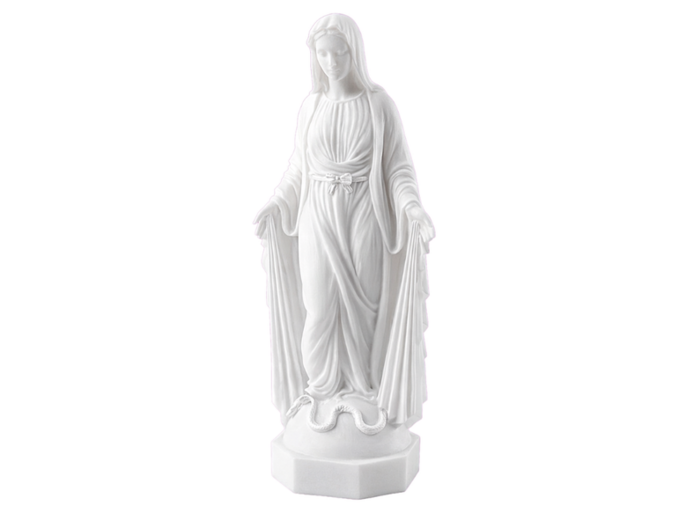 Vierge Miraculeuse avec Rayons - Statue en Albaster 23cm -Blanche