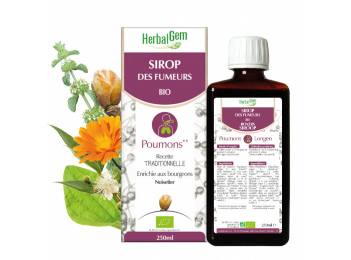Sirop Des Fumeurs Bio Poumons-150ml-Herbalgem