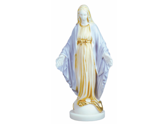 Vierge Miraculeuse - Statue en albâtre 23cm -Couleur