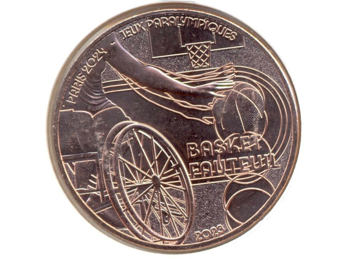 FRANCE 2023 1/4 EURO BASKET FAUTEUIL  J.O 2024 SUP