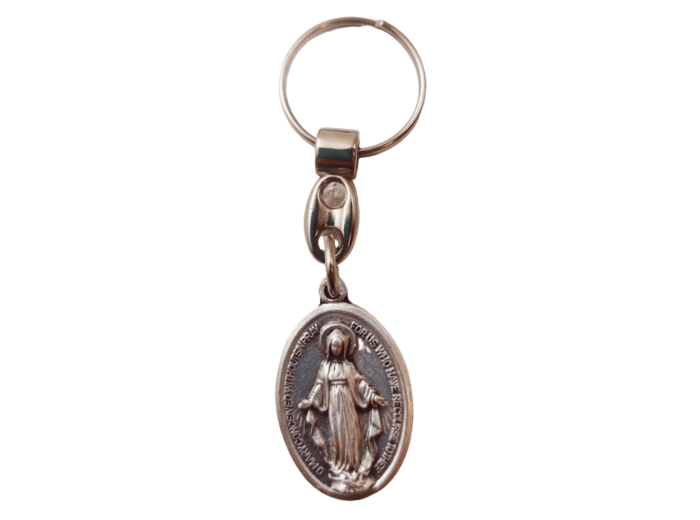 Porte-Clefs en Métal 33mm - VIERGE MIRACULEUSE