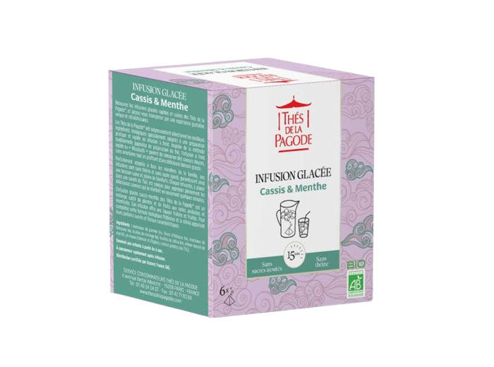 Infusion glacée Menthe et Cassis Bio-6 sachets-Thés de la Pagode