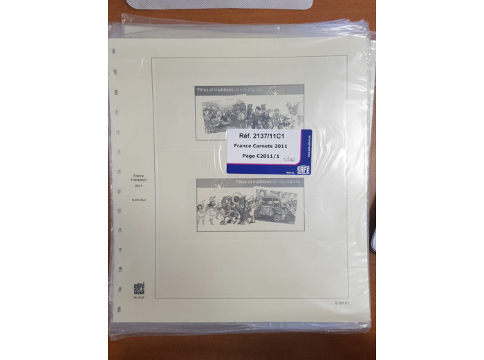 FEUILLE COMPLEMENTAIRE FRANCE 2011 CARNETS (JEUX AVEC POCHETTE) SAFE