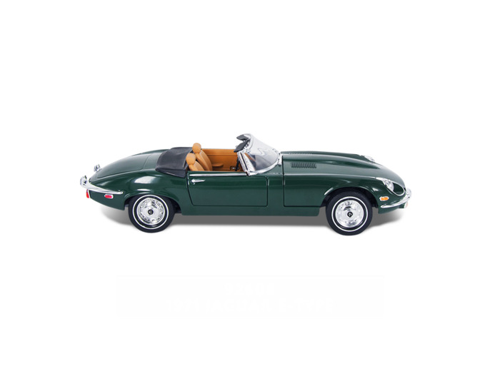 Lucky Die Cast 92608 - Jaguar Type E Cabriolet 1971 vert anglais - 1/24