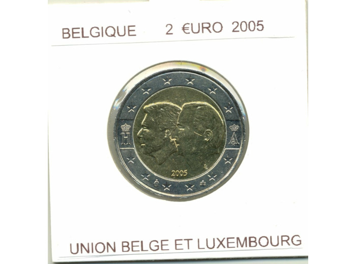 BELGIQUE 2005 2 EURO Commemorative UNION BELGE LUXEMBOURG TTB+