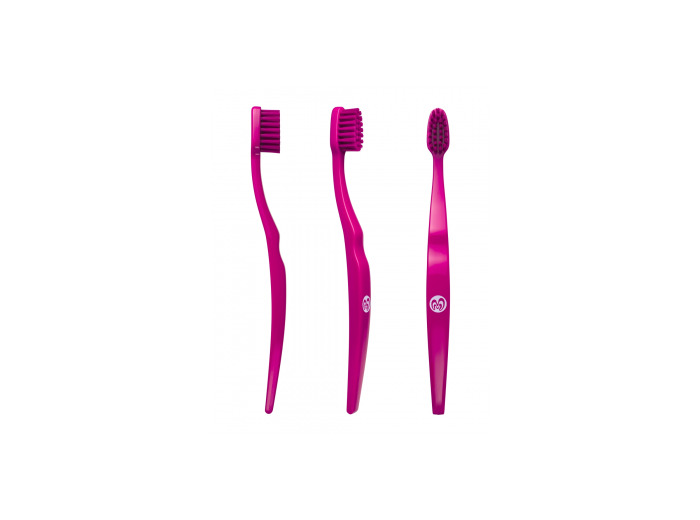 Brosse à dents medium souple écologique enfant ROSE