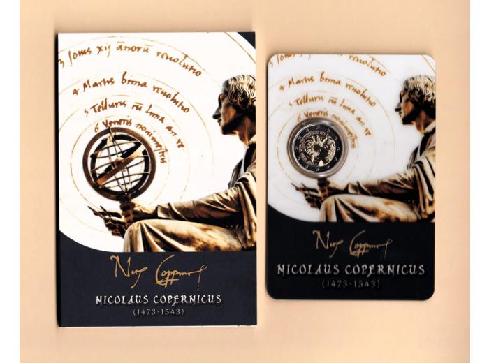 MALTE 2023 NICOLAS COPERNIC 2 euro COINCARD