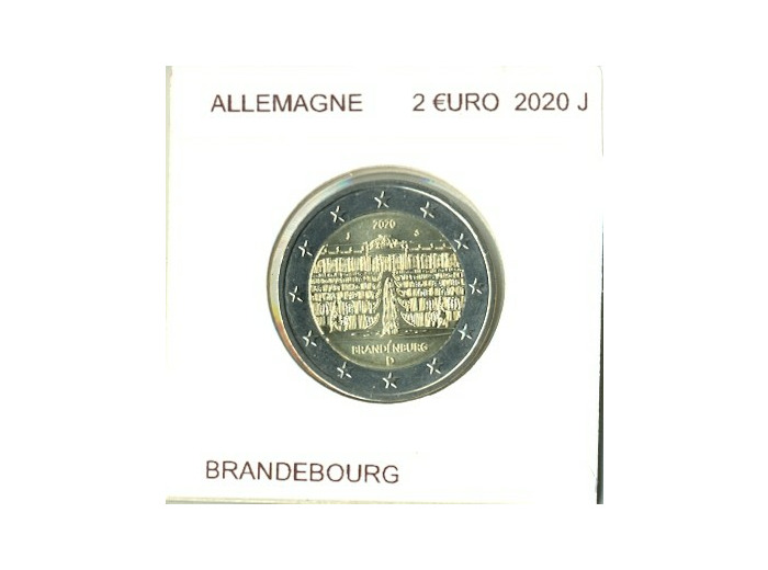 ALLEMAGNE 2020 J 2 EURO COMMEMORATIVE BRANDEBOURG SUP