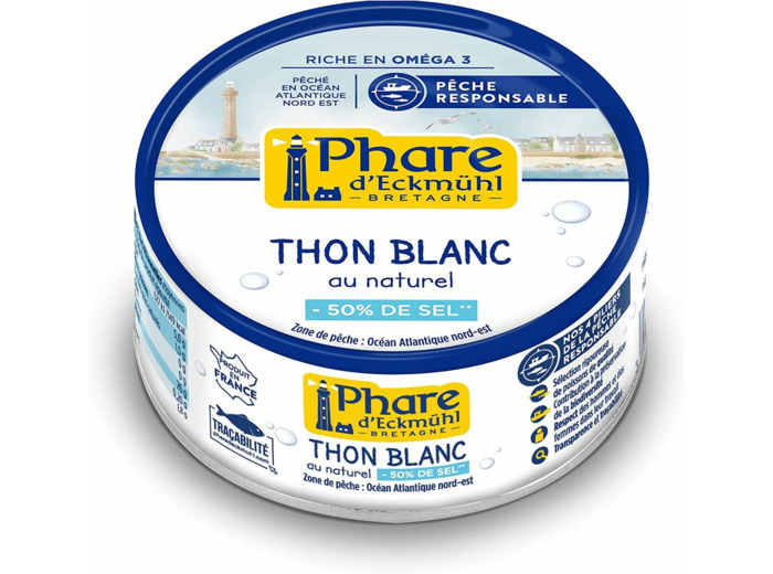 Thon blanc germon naturel hyposode 112g Phare d Eckmühl