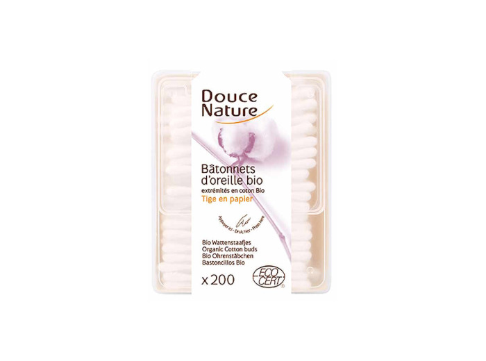 200 Bâtonnets d'oreille coton bio