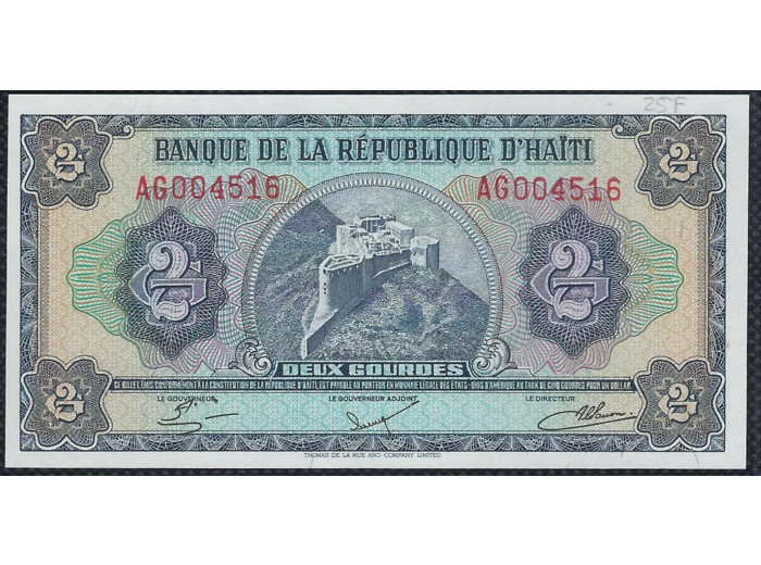 HAITI 2 GOURDES 1979 SERIE AG NEUF (W240)