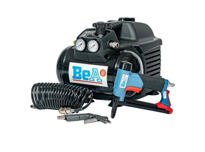 Ensemble pneumatique BEA - Compresseur et Agrafeuse 380 à bec long