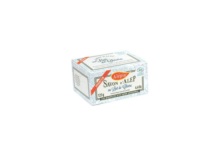 Savon d'Alep premium au lait de chèvre bio 125g