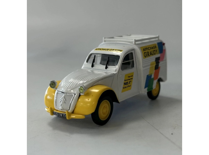 CITROEN 2CV AZU NOREV AFFICHAGE GIRAUDY 1/43 SANS BOITE