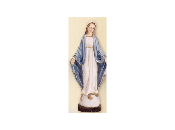 Vierge Miraculeuse 25 cm polychrome - résine peinte main