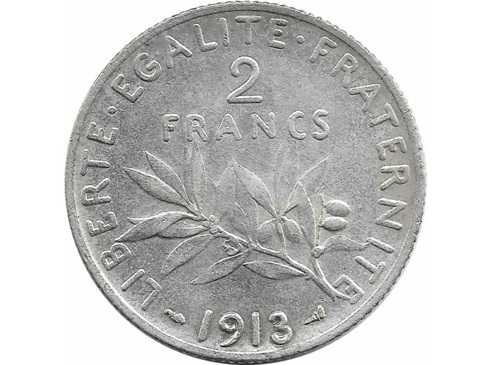 FRANCE 2 FRANCS SEMEUSE 1913 TTB+ N1