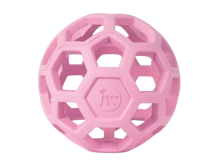 Balle pour chien JW Hol-ee Roller Rose - Solution de Stimulation Mentale