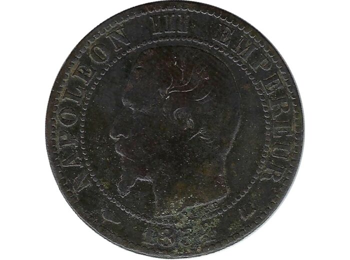 FRANCE 5 CENTIMES NAPOLEON III 1854 K (Bordeaux) TB