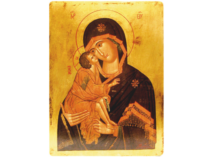 Icône plate MDF 13*19cm - VIERGE DE VLADIMIR