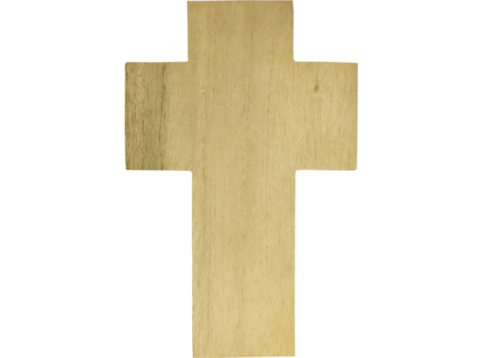 Croix bois naturel 15cm