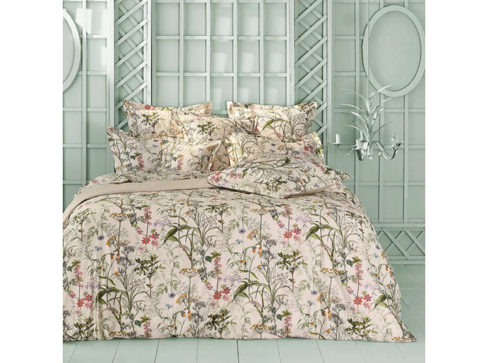 Housse de couette PRAIRIE LEGERE BEIGE Garnier Thiebaut
