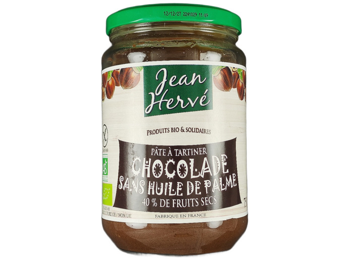 Pâte à Tartiner Chocolade Sans Huile de Palme 750g Bio