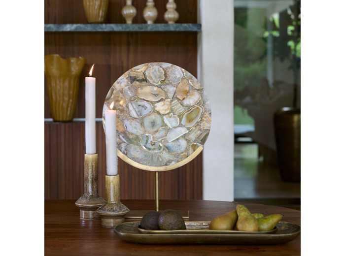 Plateau décoratif BOIRA bronze antique 39x14x4cm