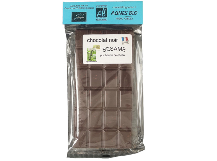 Chocolat Noir Sésame 100g Bio