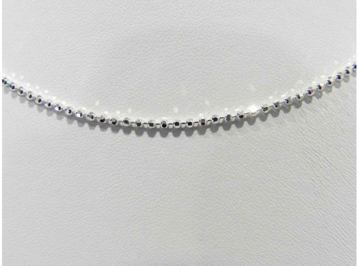 Chaîne en Argent 925 - 50cm- Maille PERLE