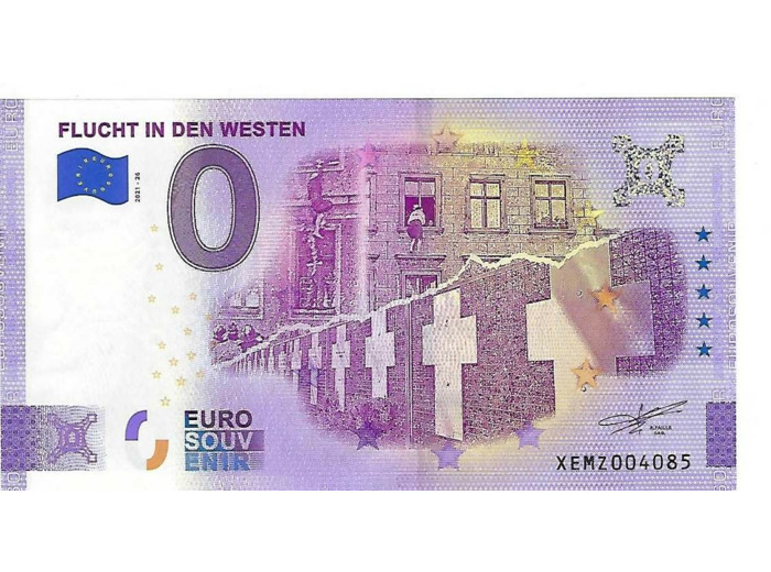 ALLEMAGNE 2021-26 FLUCHT IN DEN WESTEN BILLET SOUVENIR 0 EURO TOURISTIQUE NEUF