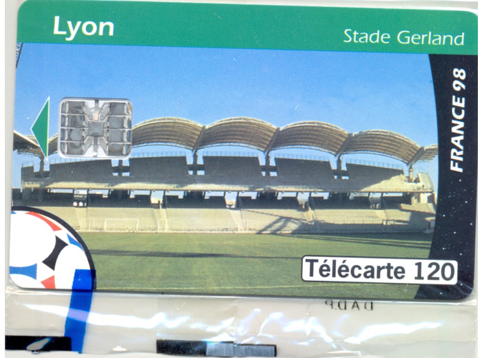 TELECARTE NSB 120 UNITES 06/98 LYON STADE GERLAND F 875