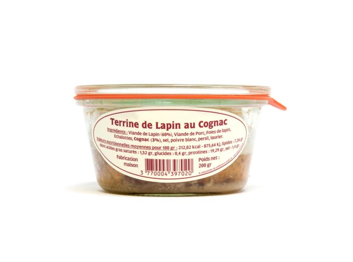 Terrine de Lapin au Cognac 200 g