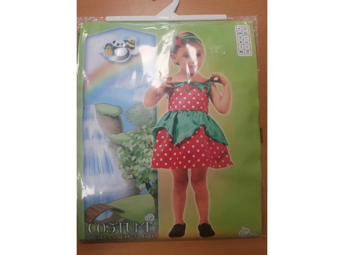 COSTUME FRAISE TAILLE 3/5 ANS