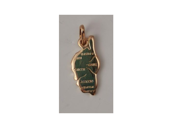 Pendentif en Plaqué Or - CARTE CORSE