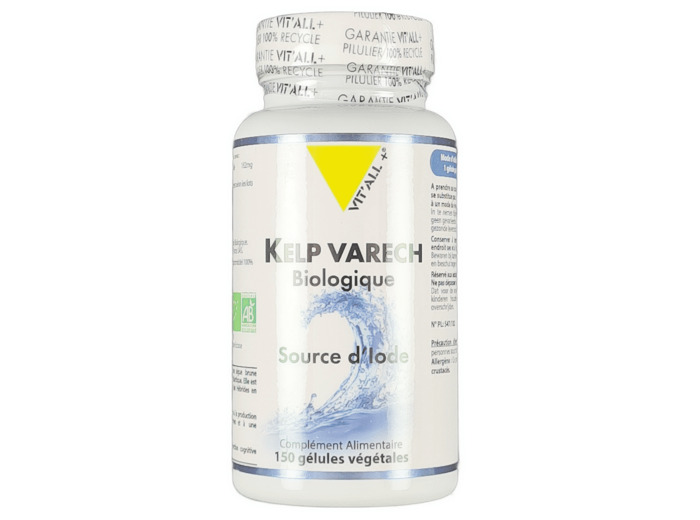 Kelp Varech Biologique Source D'Iode 150 gélules Végétales