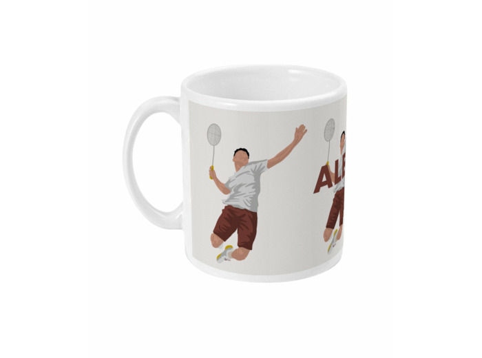 Tasse ou mug "Joueur de badminton" - personnalisable