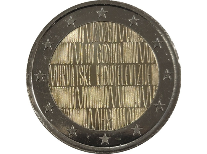 CROATIE 2026 2 EURO RADIO CROATE UNC