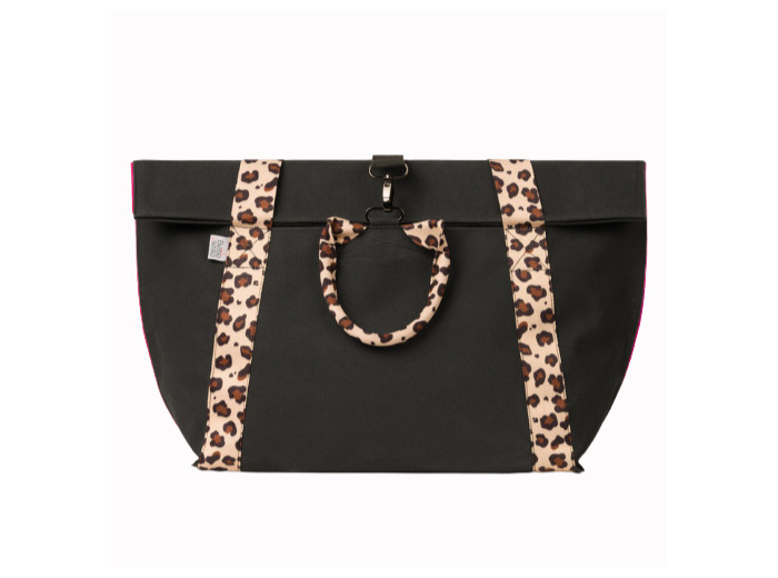 Sacoche Etincelle Noire et Léopard