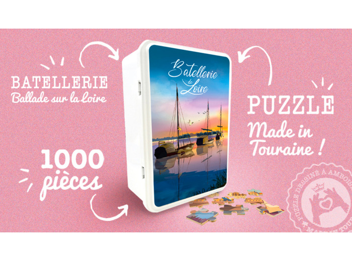 PUZZLE 1000 PIECES - BATELLERIE DE LOIRE