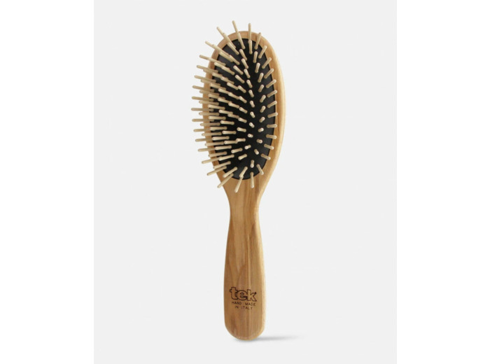 Grande brosse à cheveux Ovale à picots courts en Frêne-Tek