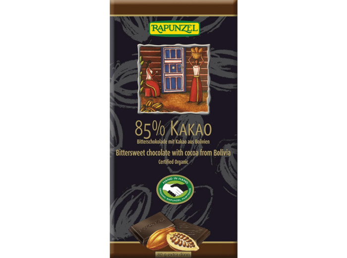 Chocolat noir 85% 80g Rapunzel