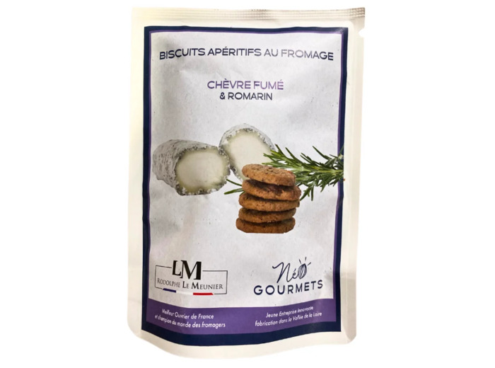 biscuits apéritifs chèvre fumé romarin